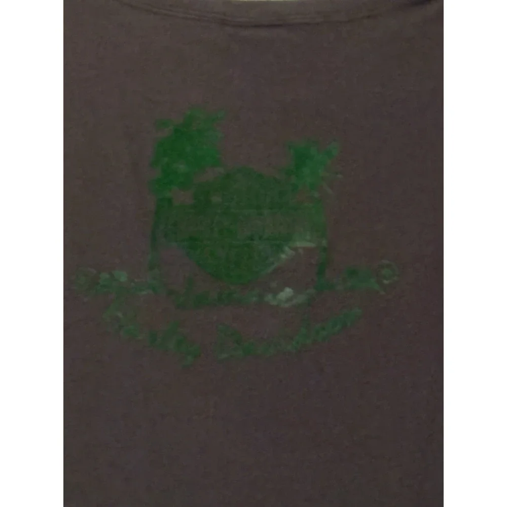 Harley Davidson Graphic T Shirt Front & Back Hit Jamaica, Youth XL / Womens S